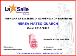 Diploma a la Excelencia Académica Bachillerato 2016